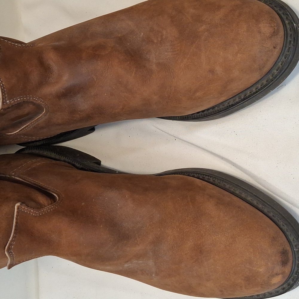 Justin Mens Conductor Work Boot 10" Size 13D Leather 4760 Brown Soft Toe - Picture 6 of 13
